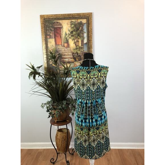 New Directions Women Dress Large Boho Vacation Resort Wear Sleeveless Pullover - Picture 5 of 9